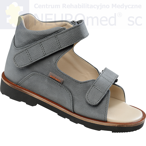 Obuwie ortopedyczne Schein buty ortopedyczne antyprzywiedzeniowe model Grey centrum NEUROmed